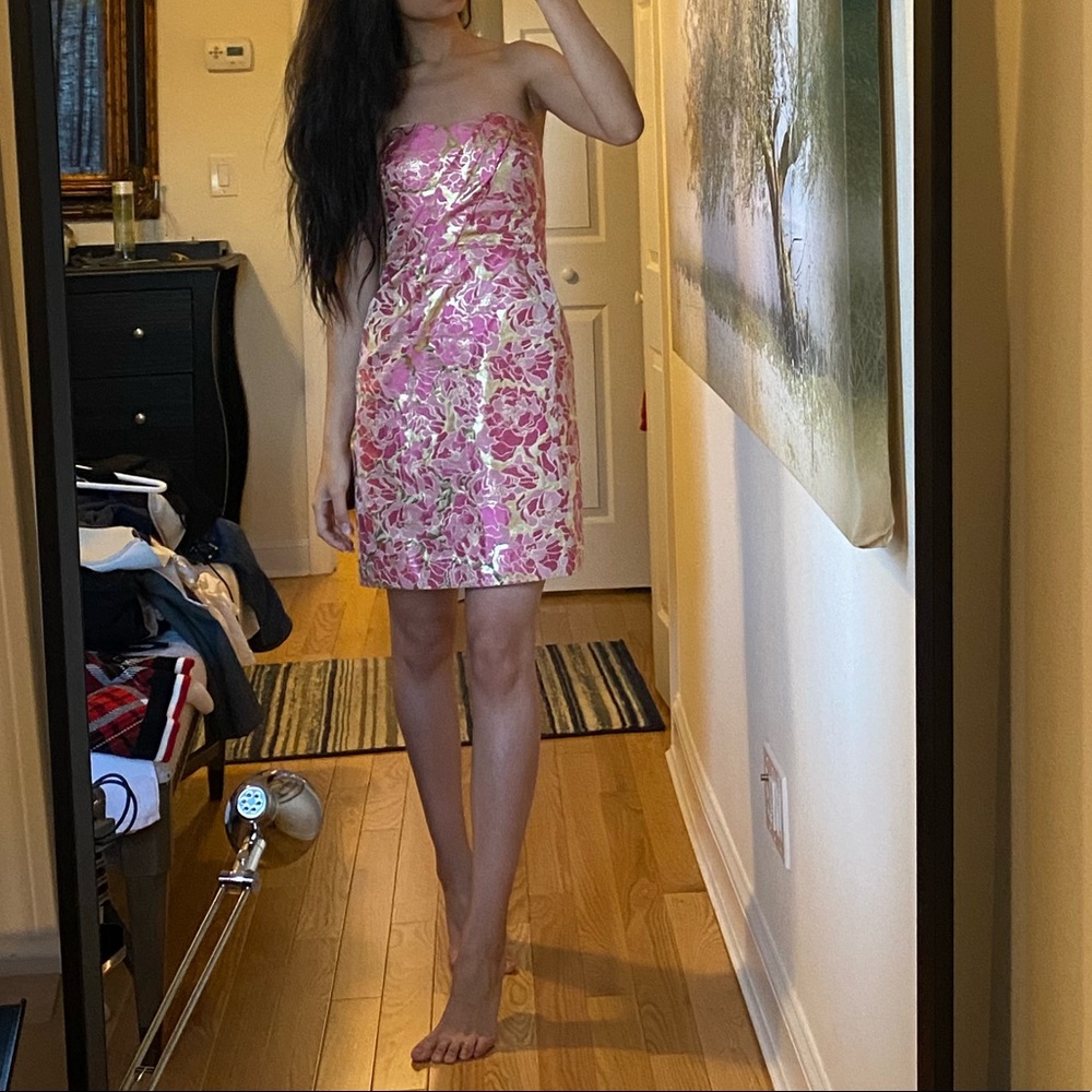 NWT Lilly Pulitzer pink/gold dress 💕🎉